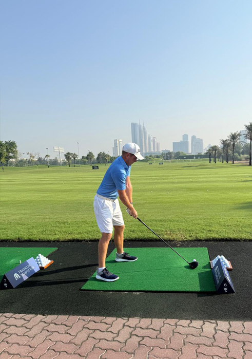 Training for ADIPEC golf tournament