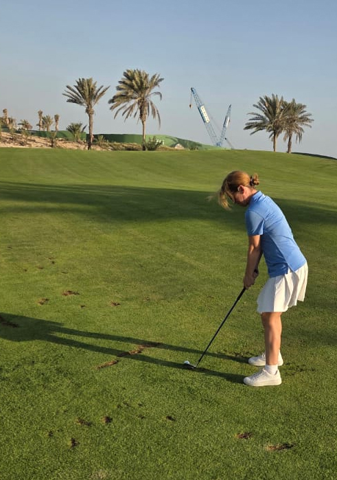 Training for ADIPEC golf tournament 2025